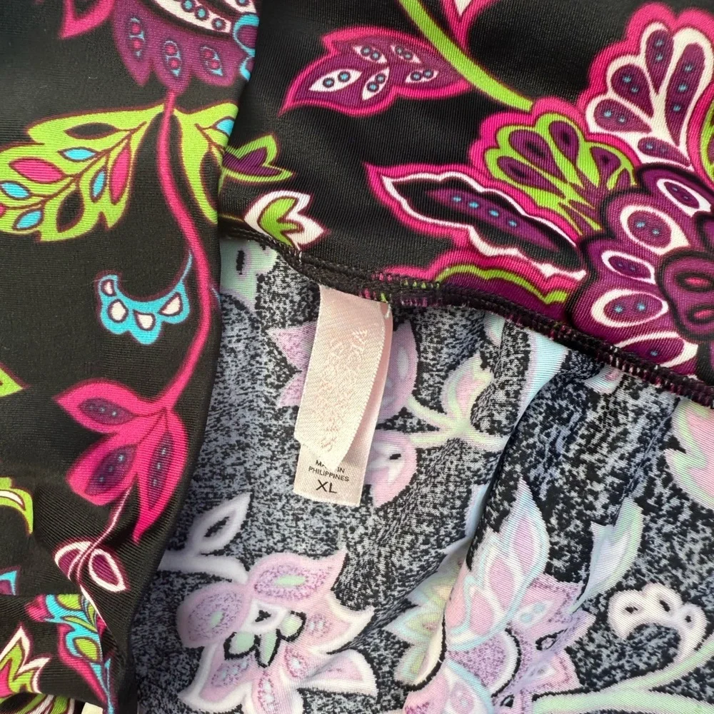Victoria's Secret Black Floral Swim Skirt Coverup - Picture 2 of 3